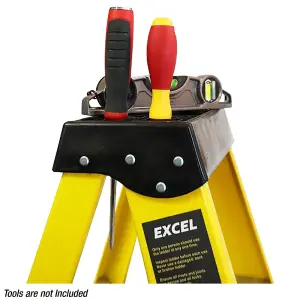 Excel Electricians Fibreglass Step Ladder 5 Tread 1.56m Heavy Duty