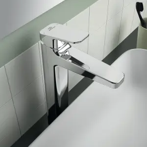 Ideal Standard Ceraplan Tall Chrome effect Square Basin Mono mixer Tap