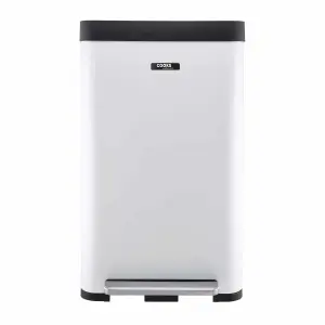 Cooks Professional Kitchen Pedal Bin Rubbish Waste Bin Recycling Wide Single Pedal 65L