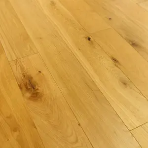 Engineered flooring, Smooth Oak, 18/5mm x 125mm x RL, Smooth Satin Lacquered