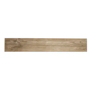 Colours Cotage wood Light brown Matt Wood effect Porcelain Wall & floor Tile Sample