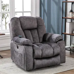 Power Massage Lift Recliner Chair with Heat & Vibration for Elderly, Heavy Duty and Safety Motion Reclining Mechanism