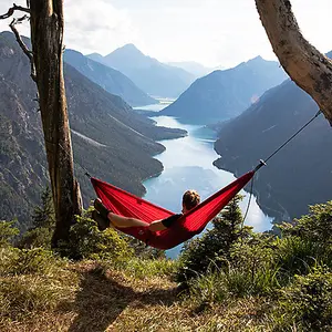 Silk Traveller Ultralight Hammock (XL) - Chilli