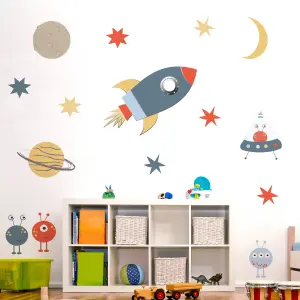 Outer Space & Alien Wall Sticker Set