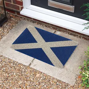 Nicoman Spaghetti  The Saltire Flag  Door Mat 60 x 40cm - Scotland