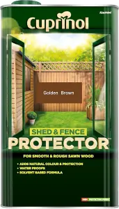 Cuprinol Shed and Fence Protector Golden Brown 5 Litre