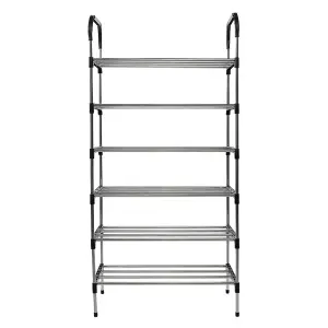 6 Tiers Shoe Rack Shoe Storage Organizer Shelf Space Saving Display Shelves