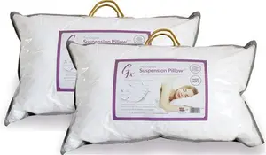 Gx Suspension Pillow Pack Of 2 | 2 X Medium-Soft Bed Pillows - The Perfect Combination Of Comfort And Support Pillows- Patented Internal Ties With