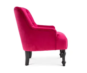 Velvet Pink Armina Accent Chair