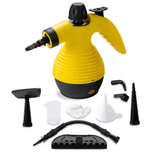 Costway Multipurpose Steam Cleaner Handheld Steamer W/ 9-piece Accessories for Home Car