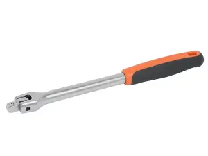 Bahco SB8158-15 1/2in Square Drive Swivel Head Breaker Bar - Durable & Comfortable 390mm Tool