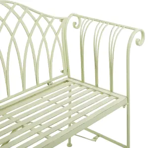 Garden Bench MILAZZO Metal Light Green