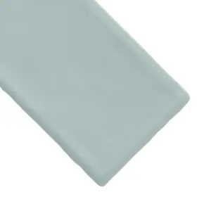 Vernisse Misty blue Gloss Plain Ceramic Indoor Wall Tile, Pack of 80, (L)150mm (W)75.4mm