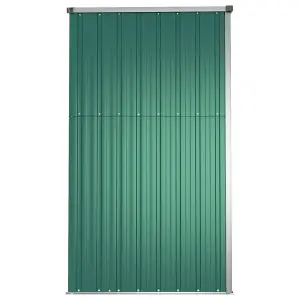 Berkfield Garden Tool Shed Green 225x89x161 cm Galvanised Steel