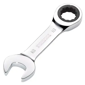 Draper Tools HI-TORQ Metric Stubby Ratchet Combination Spanner, 18mm