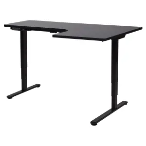 Adjustable Desk Electric Right Hand Black DESTINES