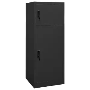 Berkfield Saddle Cabinet Anthracite 53x53x140 cm Steel