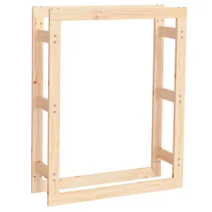 Berkfield Firewood Rack 80x25x100 cm Solid Wood Pine