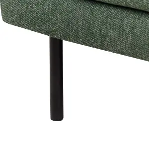 Right-Hand Corner Sofa BREDA Dark Green Fabric 2 Seater Right Hand