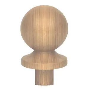 Solid Oak Ball Cap Suits 90mm Newel Post  UK Manufactured Traditional Products Ltd