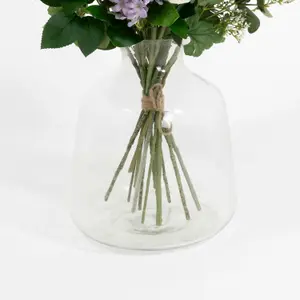 Blooming Artificial - 65cm / 2.25ft Purple / Cream Artificial Harmony Bouquet