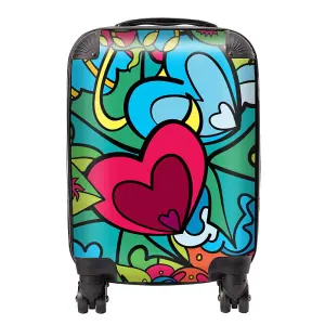 Hippie Psychedelic Pattern Suitcase - Mini Cabin