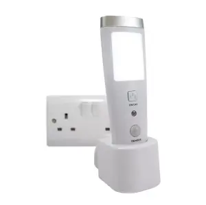 Kingavon RT380 LED Rechargeable Emergency Sensor Light Night Lamp Torch - White