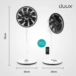 DUUX DXCF03UK Whisper quiet Fan with 26 Speeds and Remote, White