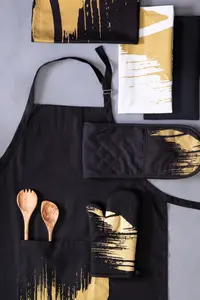 Maison by Premier Modern Retro Black Apron