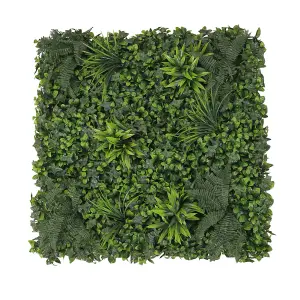 Artificial Panels Topiary Hedge Plant Grass Wall Panel for Indoor Fence(100cm W x 100cmL)