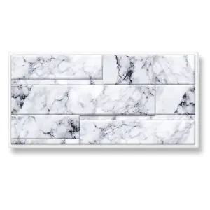 Stick and Go Self Adhesive Stick On Tiles Marble Tablet 8" x 4" Box of 8 Apply over any tile, or directly on to the wall