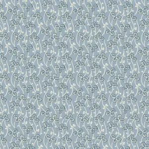 Lick Blue & White Clover 03 Textured Wallpaper