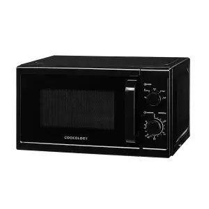 Cookology 800W Microwave 20L Manual Control Freestanding - CMAFS20LBK Black