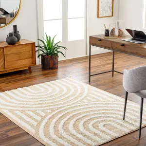 MARAVA Modern Shaggy Area Rug 160 x 213 cm