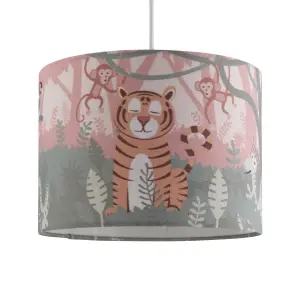 Printed Multicolour Safari Light shade (D)25cm