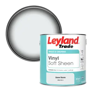 Leyland Trade Vinyl Soft Sheen Walls & Ceilings Emulsion Paint Snow Storm (PPG1172-1) - 2.5L