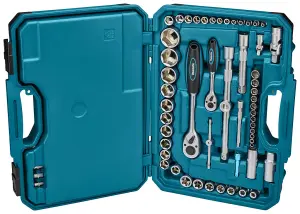 Makita E-10883 221 Piece General Maintenance Kit Spanner Socket Screwdriver Set