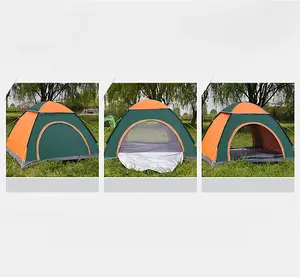 Orange Portable Pop-Up Waterproof Camping Tent Suitable for 2-3 people