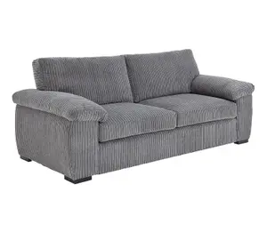 Amalfi Jumbo Cord 3 Seater Sofa Grey