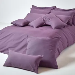 Homescapes Grape Continental Egyptian Cotton Pillowcase 200 TC, 40 x 40 cm