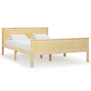 Berkfield Bed Frame Solid Wood Pine 120x200 cm