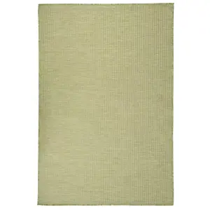 Berkfield Outdoor Flatweave Rug 120x170 cm Green