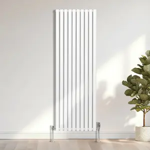 Oval Radiator - 1800 x 600mm - White