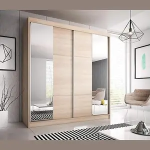 Multi 36 Sliding Mirror Door Wardrobe Stylish & Space-Saving Storage