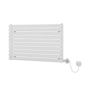 Ximax Champion FORHE1164600W White Electric & gas Horizontal Designer 2048BTU Radiator, (W)600mm x (H)584mm