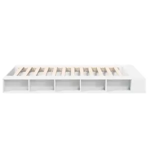 Berkfield Bed Frame without Mattress White 120x190 cm Small Double