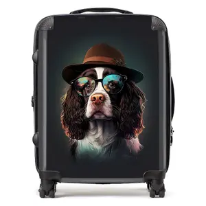 Springer Spaniel Dog Splashart Suitcase - Large