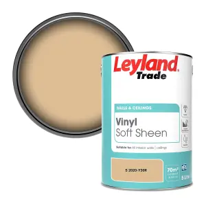 Leyland Trade Vinyl Soft Sheen Walls & Ceilings Emulsion Paint (S 2020-Y30R) - 5L