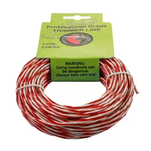 15m of strimmer/trimmer line,red/white twist line gives you more cutting edge for cleaner and quicker cut(2.7mm)