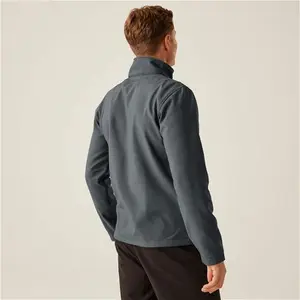 Regatta Professional Men's Breathable Ablaze Printable Softshell Jacket Seal Grey Black, Size: L